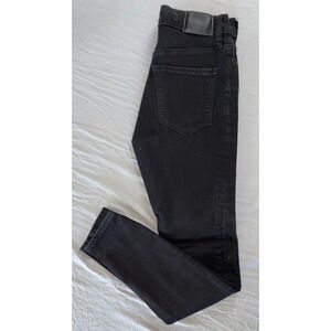 Madewell 9" Midnight Skinny Expose Button Fly Stretch Denim Jeans Women Size 26